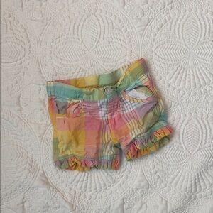 Ruffle Butts Pastel Plaid Shorts